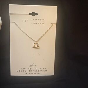 LC Lauren Conrad Libra Pendant Necklace